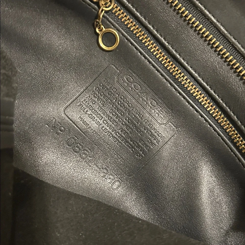 Coach Monterey Hobo Black Leather Vintage Bucket Bag- Excellent! - Picture 10 of 12